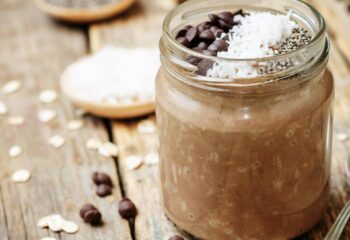 Keto Chocolate Chip Greek Yogurt Overnight Oats