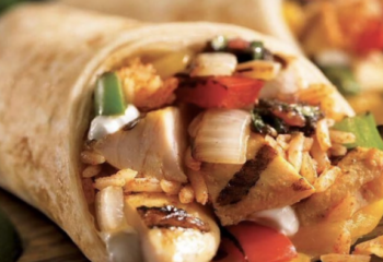 Grilled Chicken Veggie Burrito Wrap